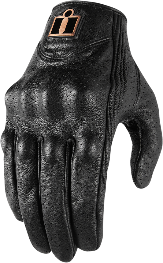 ICON Women's Pursuit Classic™ Perforated Gloves - Black - XL 3302-0803