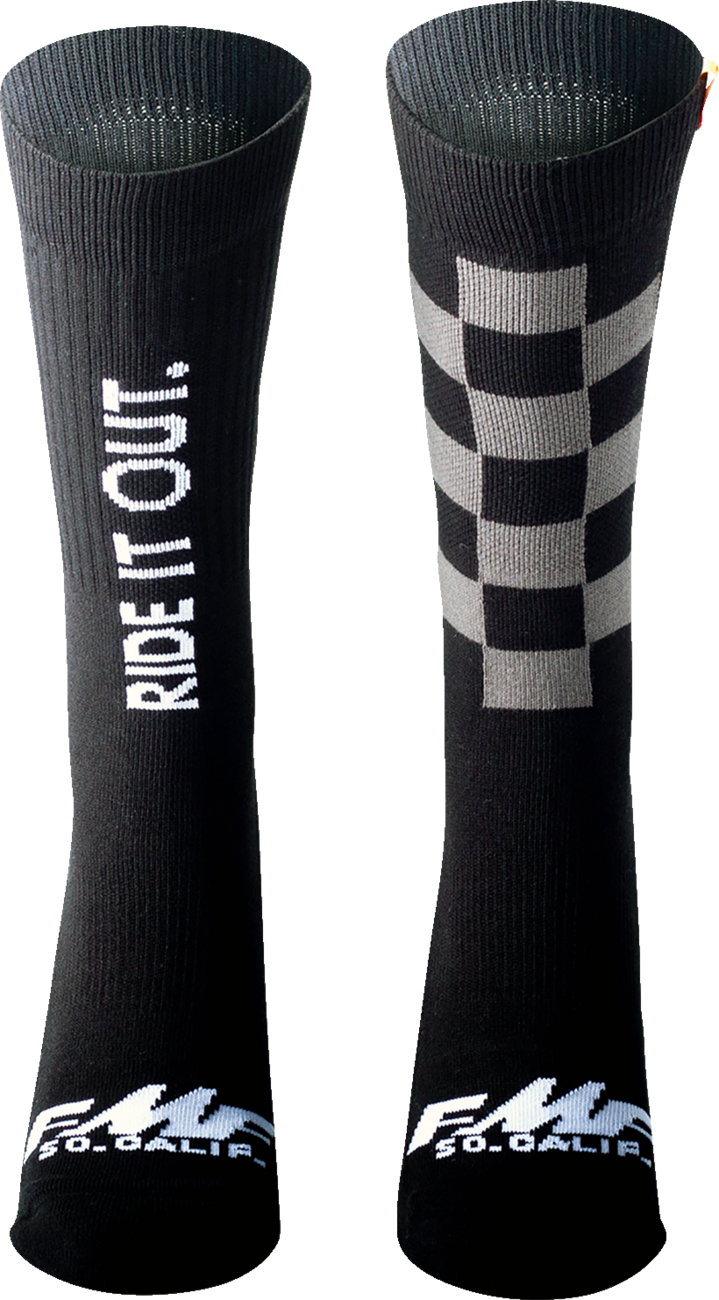 FMF Ride It Out Socks - Black - One Size SP22194901 3431-0735