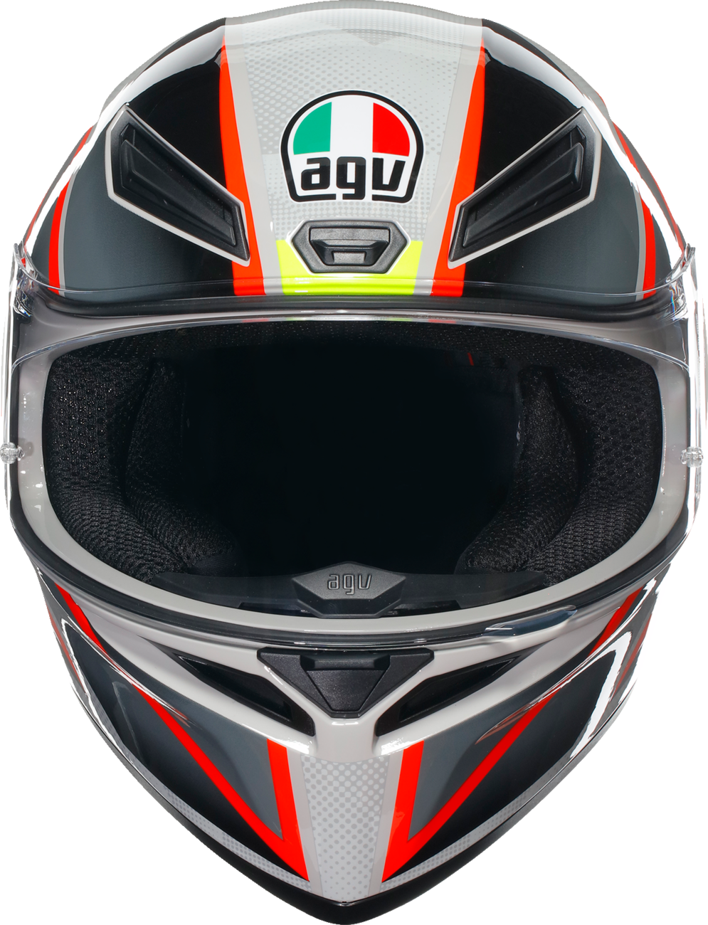 AGV K1 S Helmet - Blipper - Gray/Red - Medium 2118394003030M