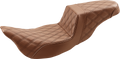 SADDLEMEN Step-Up Seat - Extended Reach - Full Lattice Stitch - Brown - FL '08-'23 808-07B-175BREX