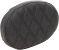 DRAG SPECIALTIES Backrest Pad - Oval - Double Diamond - Black 0822-0428