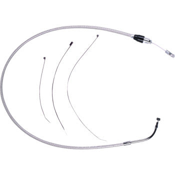 MAGNUM SHIELDING Polished Stainless Quick Connect Upper Clutch Cable - 41-1/4" 52392HE