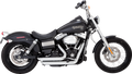 VANCE & HINES Short Shot Staggered Exhaust System - Chrome 17327