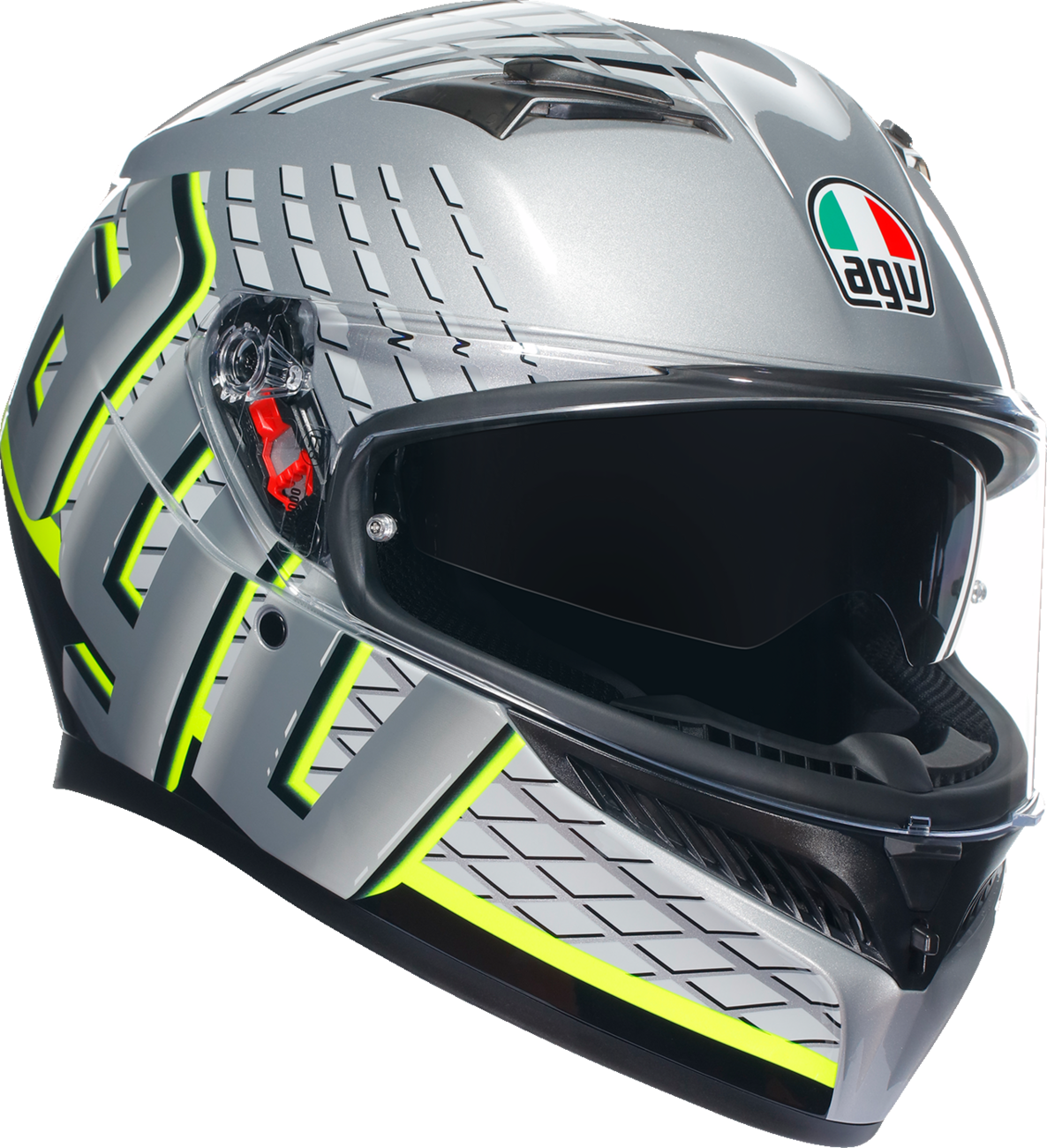 AGV K3 Helmet - Fortify - Gray/Black/Yellow Fluo - Large 2118381004011L