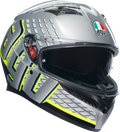 AGV K3 Helmet - Fortify - Gray/Black/Yellow Fluo - Small 2118381004011S