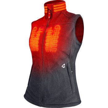 GERBING HEATED CLOTHING Women's 7V Thermite Heated Fleece Vest 2.0 - Gray - Small GERTFVST7VWGS