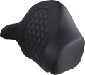 SADDLEMEN Tour-Pak Backrest Pad - RoadSofa - Lattice Stitched Seat - Black - FL '14-'23 814-07-TPACK-LS