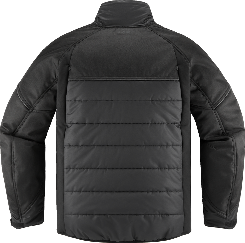 ICON Ghost Puffer Jacket - Black/Charcoal - Small 2820-6190