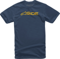 ALPINESTARS Ride 3.0 T-Shirt - Navy/Gold - 2XL 12327220070592X