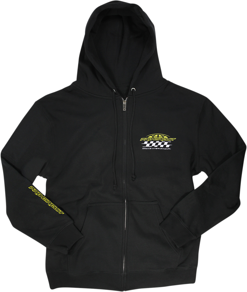 PRO CIRCUIT Racer Zip Hoodie - Black - XL 6511920-040