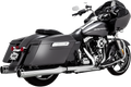 VANCE & HINES 4-1/2" Torquer Mufflers for '95-'16 FL - Chrome 16673