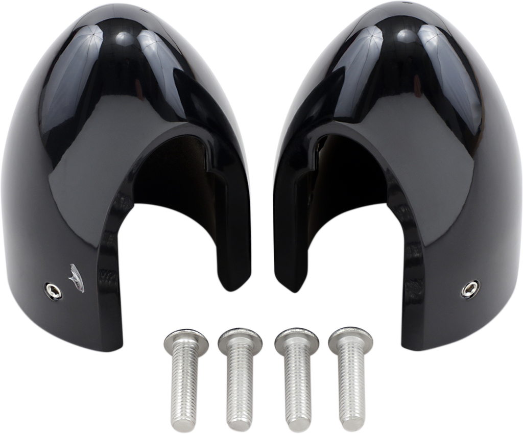 BARON Fork Bullets/Axle Nut Covers - Black BA-7800B