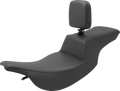 SADDLEMEN Tour Step Up Seat - Rider Backrest - Plain - FL '97-'07 897-07-194BR