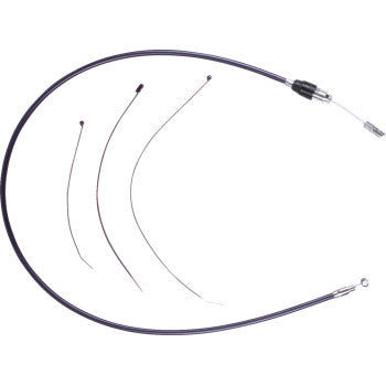DRAG SPECIALTIES Quick Connect Clutch Cable - Upper - Black/Chrome 0652-3254