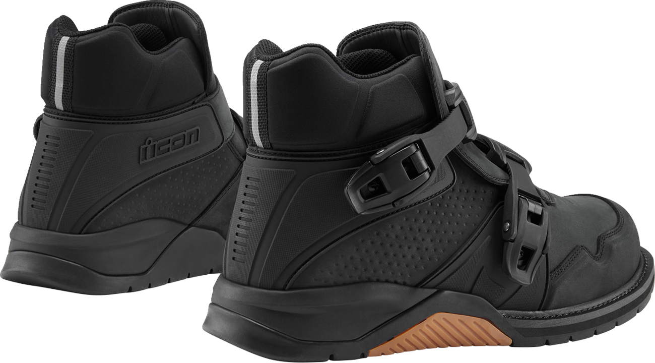 ICON Slabtown Waterproof Boots - Black - Size 8 3403-1305