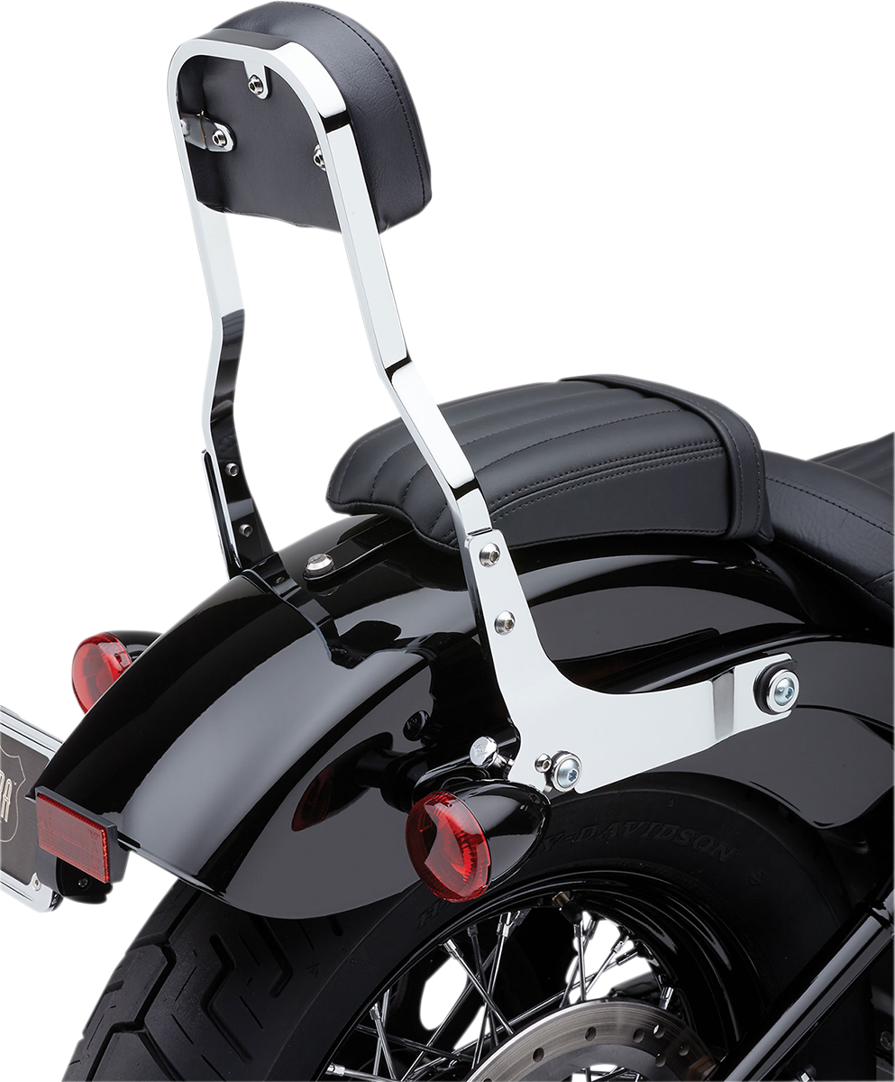 COBRA Backrest Kit - 14" - Chrome - Dyna 602-2044