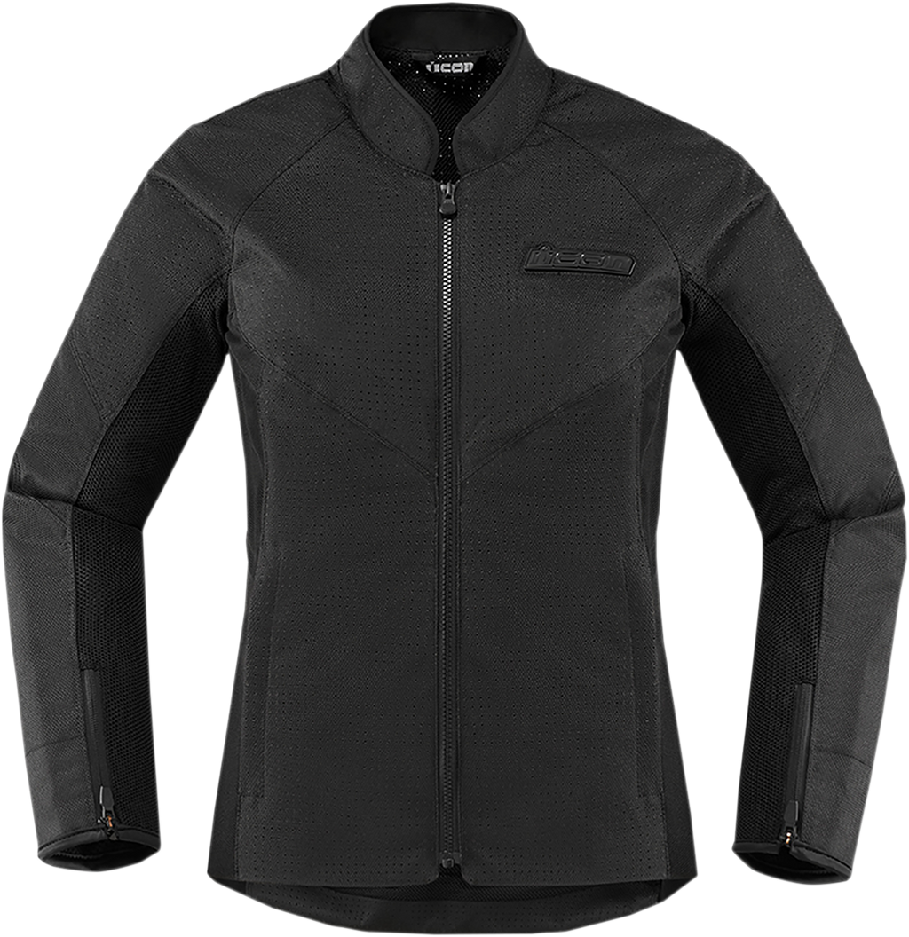 ICON Women's Hooligan Perf Jacket - Stealth - XL 2822-1333