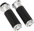 ARLEN NESS Grips - Beveled - TBW - Chrome 07-328