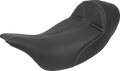 SADDLEMEN Dominator Solo Seat - Extended Reach - Stitched - Black w/ Gray Stitching - FL '08-'23 808-07B-0042EXT