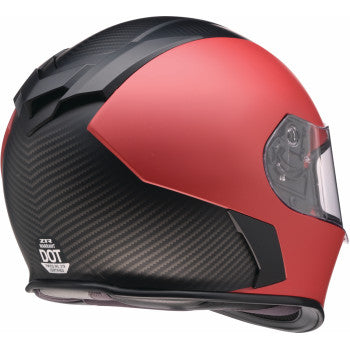 Z1R Warrant Helmet - Carbon - Red - Medium 0101-17428