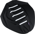 Parts Unlimited Ribbed Seat Cover - Black/White - Polaris Pol-103-337