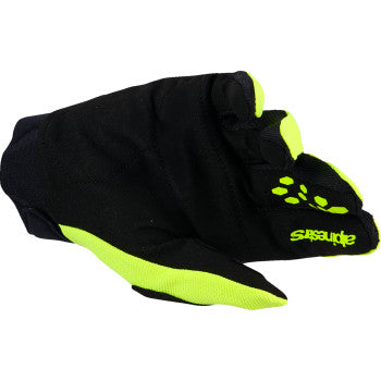 ALPINESTARS Full Bore V2 Gloves - Fluo Yellow/Black - Small 3560426-551-S