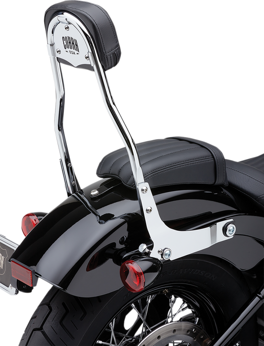 COBRA Backrest Kit - 14" - Chrome - FLHC/S 602-2010