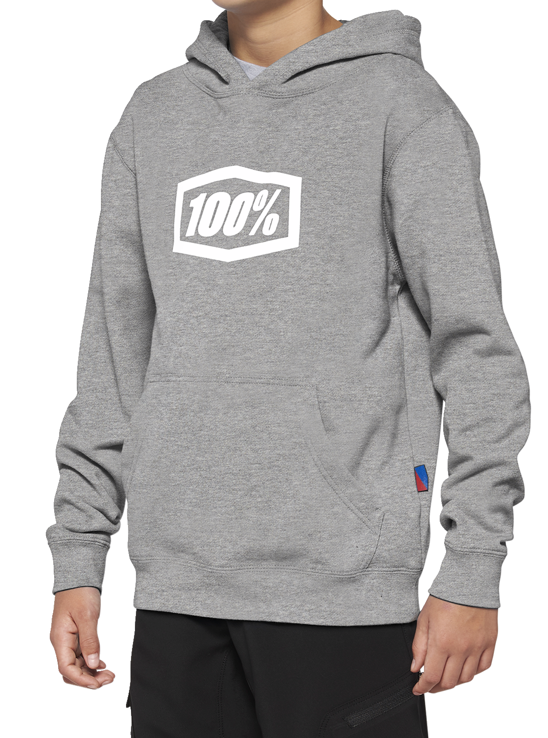 100% Youth Icon Hoodie - Gray - Medium 20030-00005