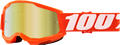 100% Youth Strata 2 Goggles - Orange - Gold Mirror 50032-00005