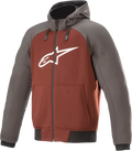 ALPINESTARS Chrome Hoodie - Gray/Burnt Orange - Large 4200918-9134-L