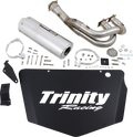 TRINITY RACING Single Stinger Exhaust - Brushed TR-4172F