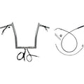 FAT BAGGERS INC. 1-1/4" EZ Install Pointed Top Handlebar - 14" - Chrome 949914