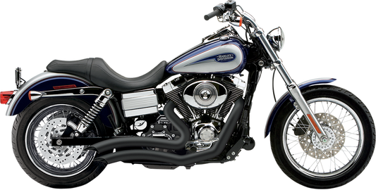 COBRA Speedster Swept Short Exhaust - Black - '06-'11 Dyna 6227B