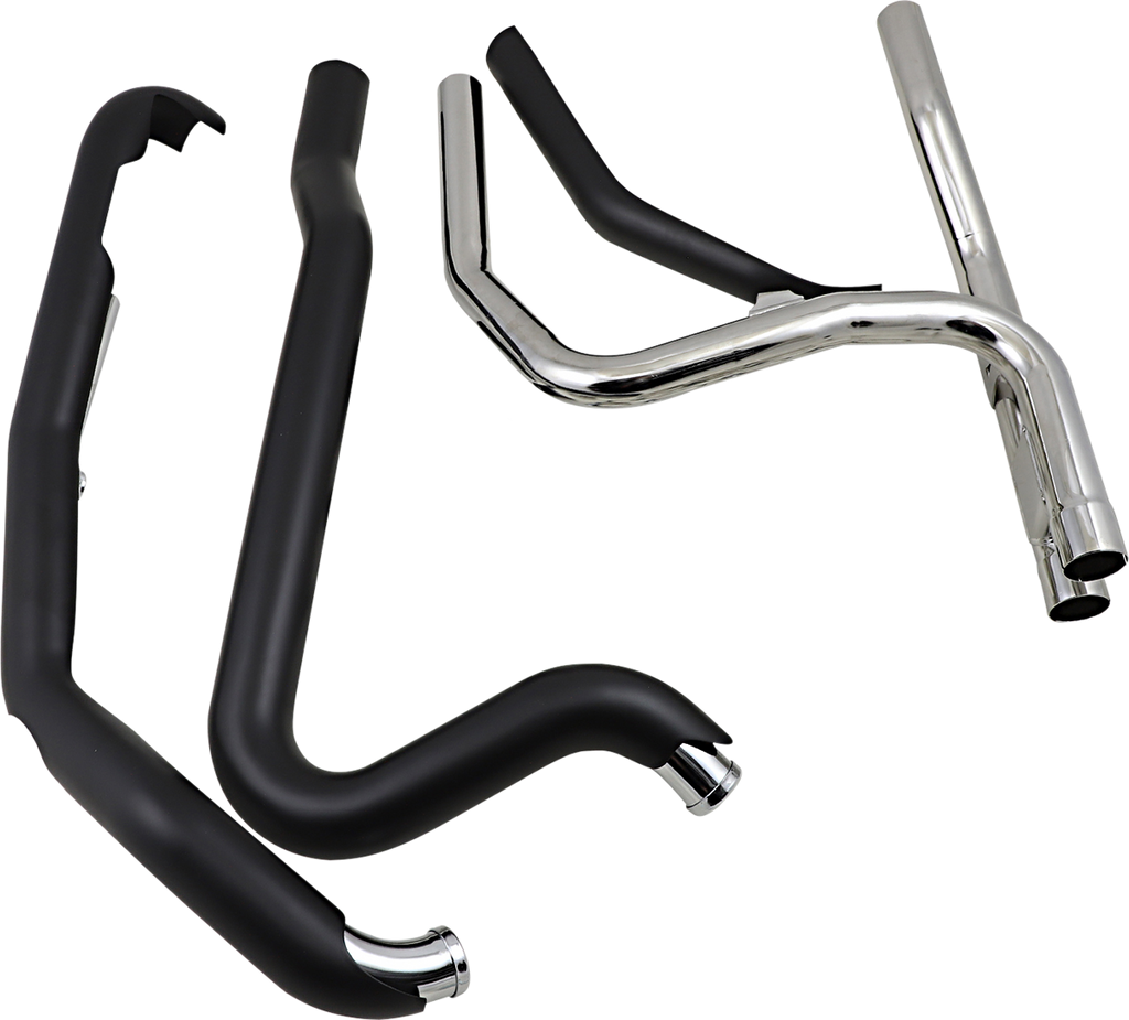COBRA Powerport Dual Headpipes - Black 6254RB