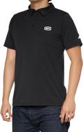 100% Corpo Polo Shirt - Black/White - XL 35019-011-13