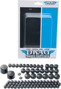 DRAG SPECIALTIES Bolt Covers - Black 352012