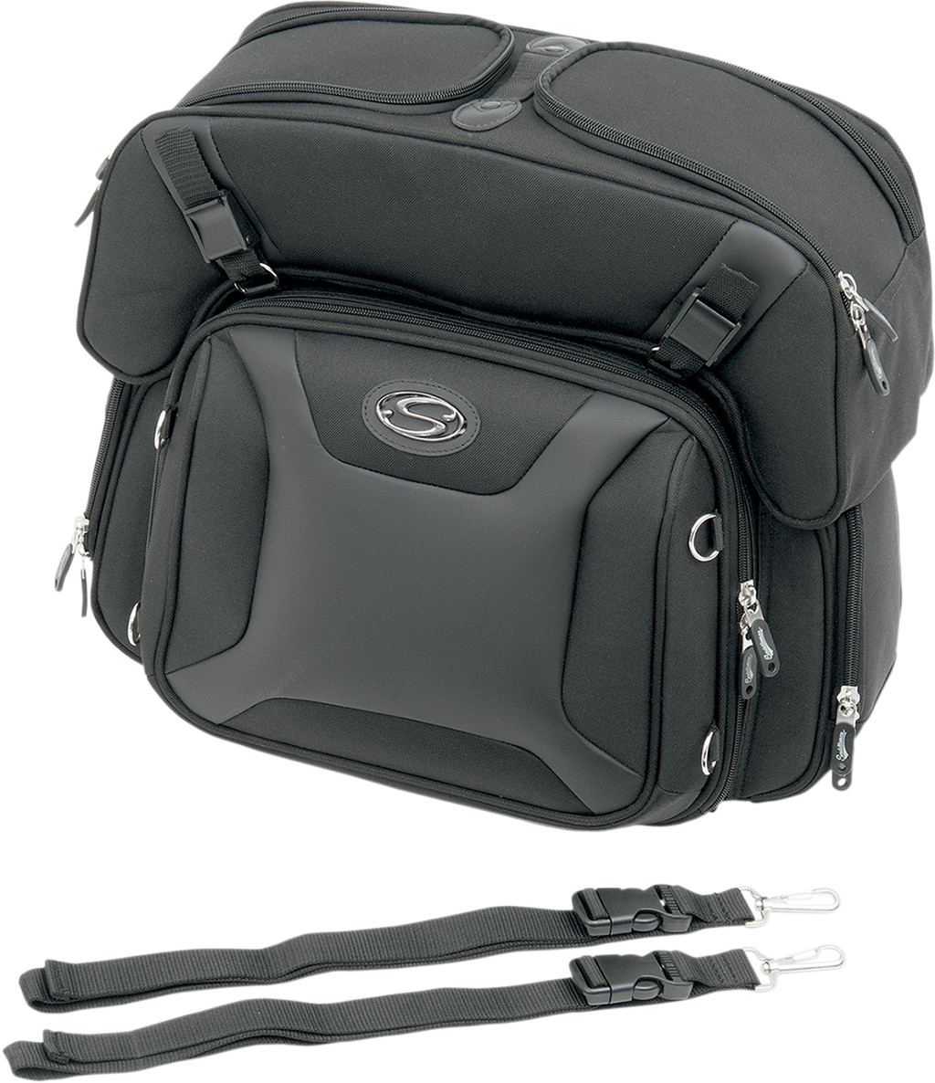SADDLEMEN FTB2500 Sport Sissy Bar and Combo Bag 3515-0141