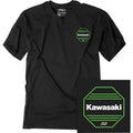 FACTORY EFFEX Kawasaki Octagon T-Shirt - Heather Black - Large 27-87114