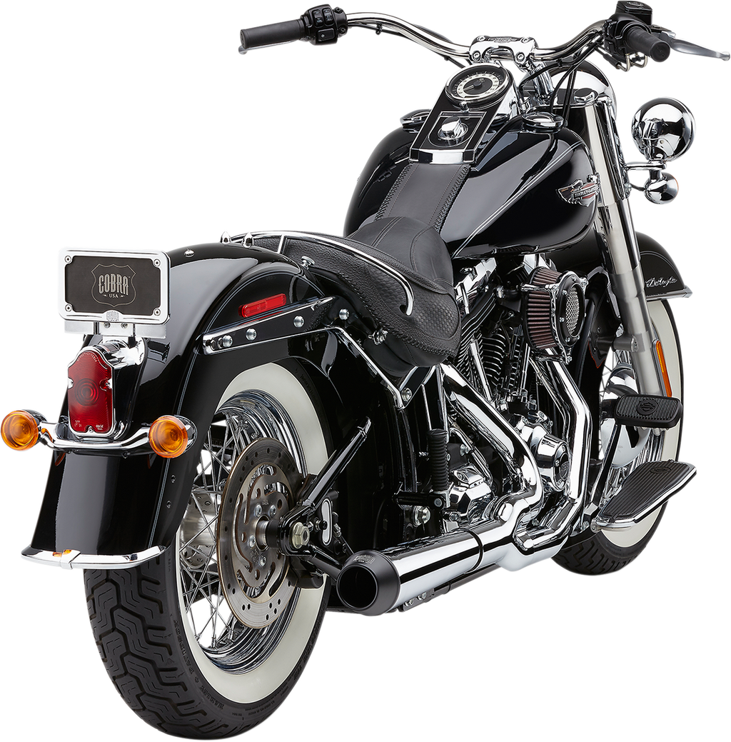 COBRA El Diablo Exhaust - Chrome - '12-'17 Softail N/F FXSB/FXSE MODELS 6483