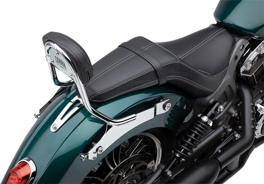 COBRA Detachable Backrest - Chrome - Two-up Seat - Scout 502-2210