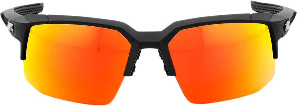 100% Speedcoupe Sunglasses - Black - Red Mirror 61031-100-43