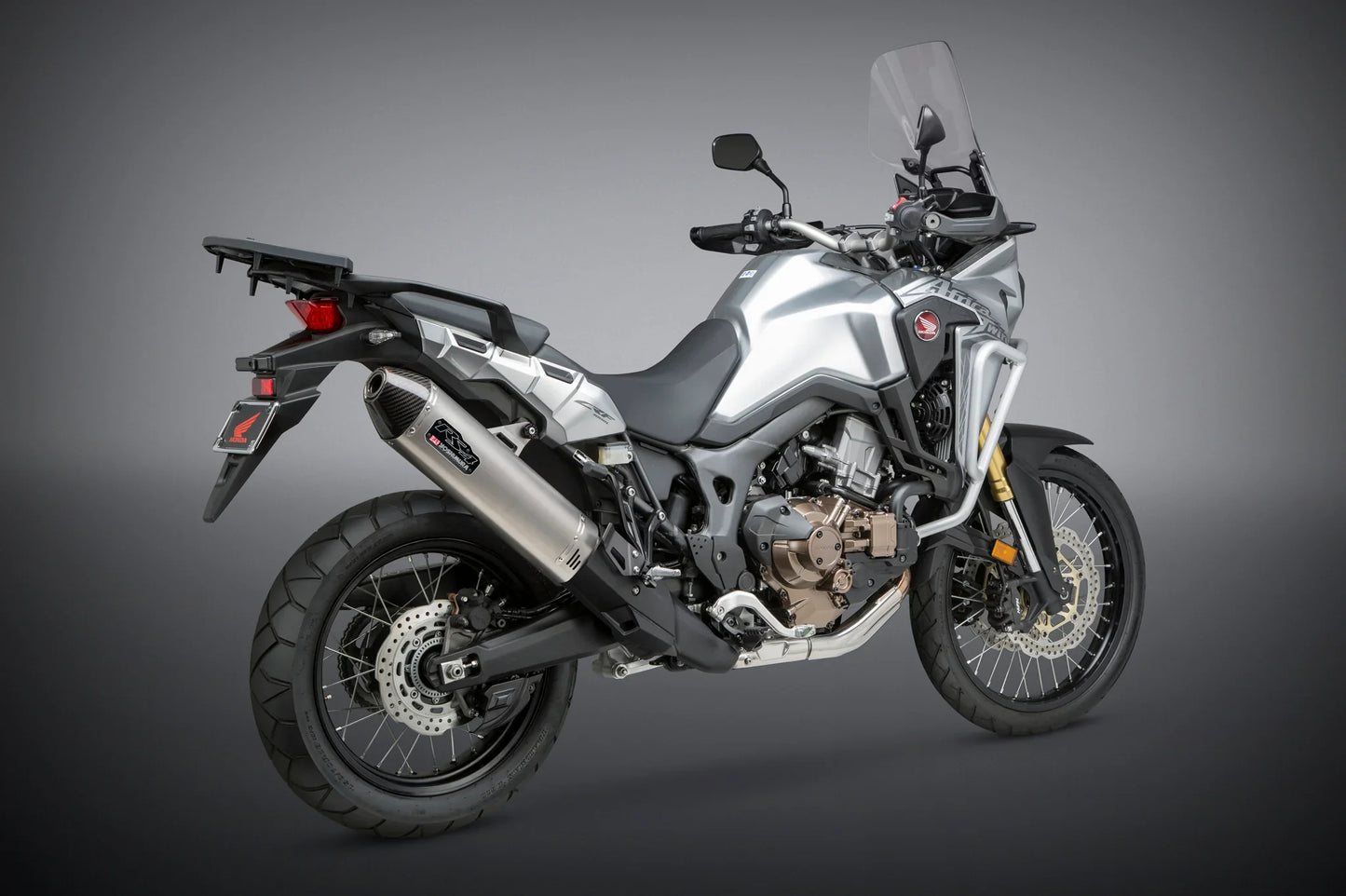 Yoshimura Africa Twin 16-19 Rs-4 Stainless Slip-On Exhaust,  Stainless Muffler 12400bd520