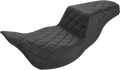 SADDLEMEN Step-Up Seat - Extended Reach - Full Lattice Stitch - Black - FL '08-'23 808-07B-175E