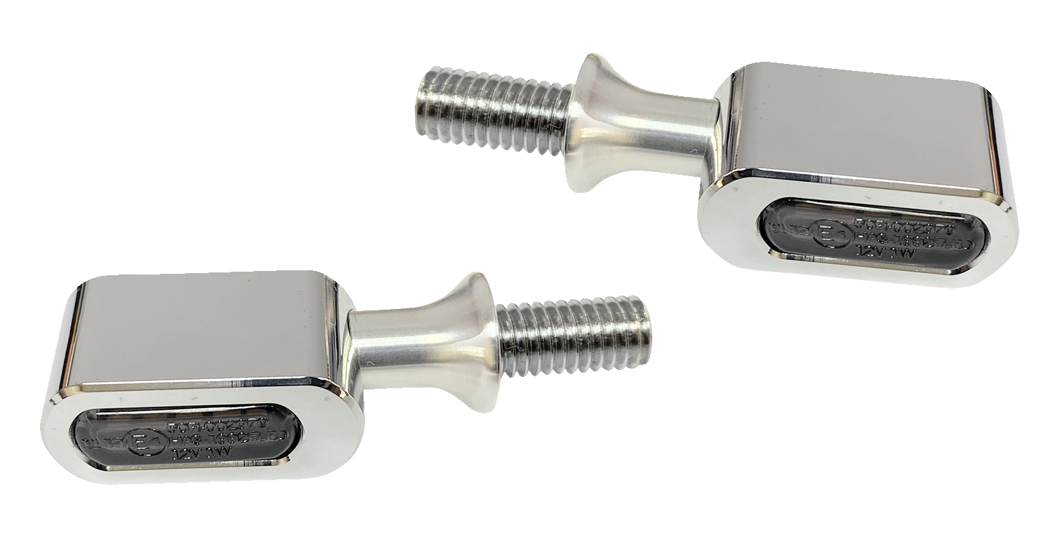 DRAG SPECIALTIES Marker Light - Smoke/Amber - Chrome L22-6042CME
