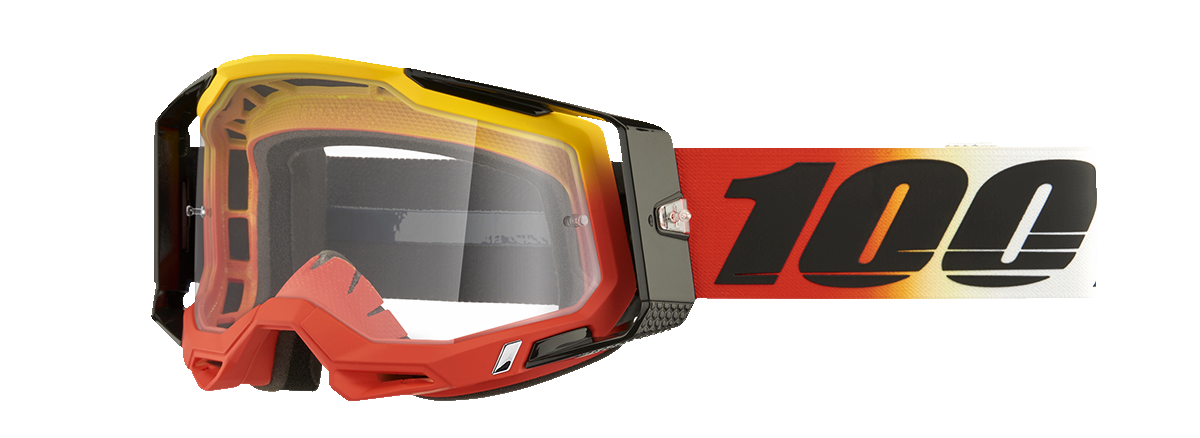 100% Racecraft 2 Goggles - Ogusto - Clear 50009-00024