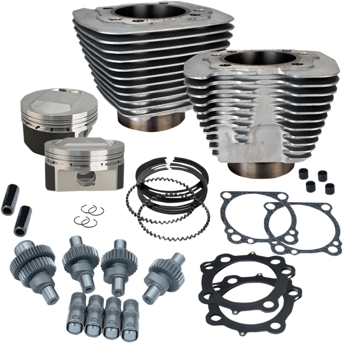 S&S CYCLE Hooligan Kit - 1200-1250 - Silver 910-0702