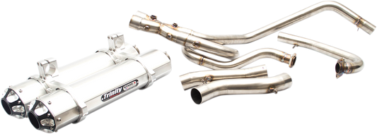 TRINITY RACING Dual Exhaust - Aluminum TR-4112D