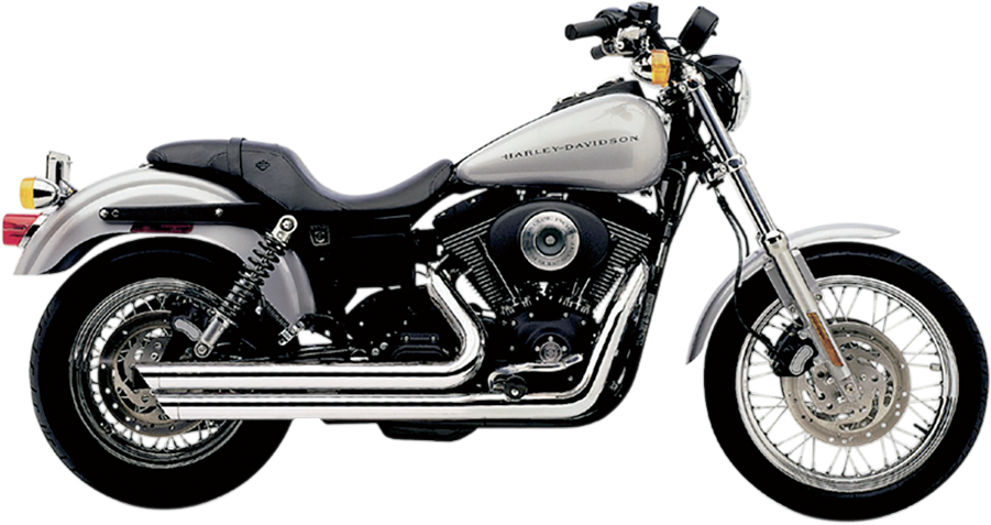 COBRA Speedster Slashdown Exhaust - Chrome - '91-'05 Dyna 6855