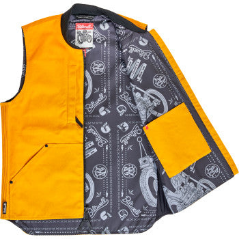 BILTWELL 4 Speed Vest - Gold - Large 8150-120-004