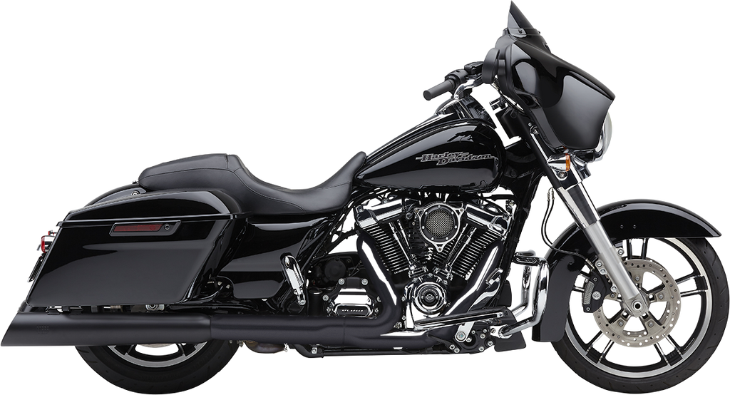 COBRA 4-1/2" NH Series Mufflers - Black  Glide 2017-2022  6289RB